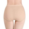 thumbnail image 5 of Panties for Women,Fashion Everyday Comfort Underwear Soft Mid Rise Lace Breathable Panties for All Day Wear,Womens Underwear,Beige,2XL, 5 of 5