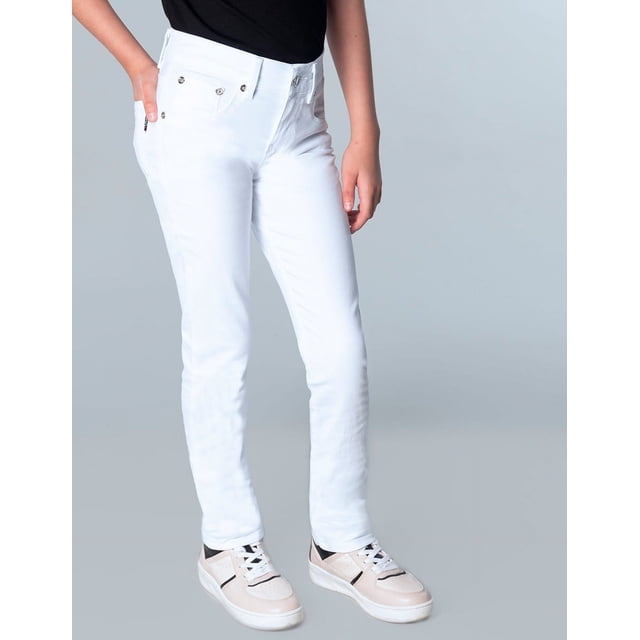 Jeans Oggi Niña Lucy Girl Movin Gaba Blanco Fit Super Skinny