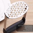 thumbnail image 3 of Manual Potato Masher, Potato Masher with Stainless Steel Metal Silicone Handle Ideal for Fruits, Vegetables, Baby Food, 3 of 5