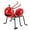 Red, variant on Gustave Small Metal Ant Sculpture Garden Decor 3D Cute Ants Ornament Statues Hanging Wall Art for Outdoor Yard Lawn Home Desktop Decoration, Green
