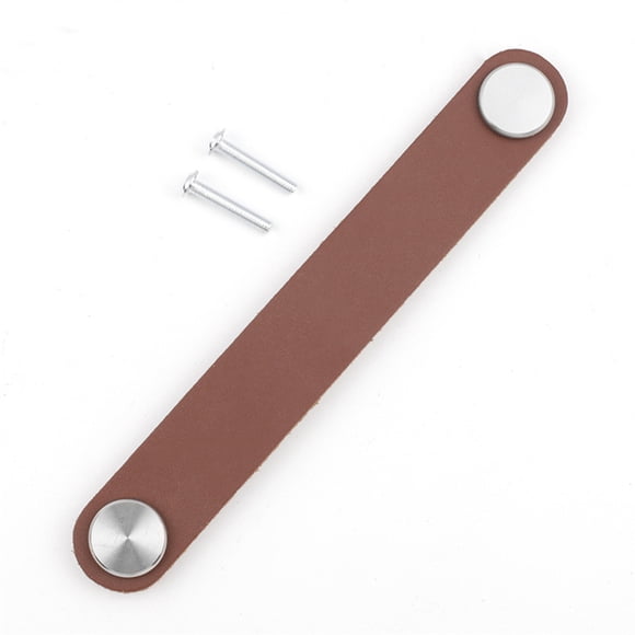 Manijas de la puerta de cuero Gabinetes de cocina Drawer Pulls Vintage Muebles Decorativos Decorativo Hardware Hardware Dormitorio Muchos Accesorios Marrón