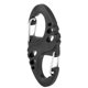 thumbnail image 5 of Acampar al aire libre Escalada Supervivencia 8 Forma Mosquetón Hebilla Llavero Senderismo Llavero (Negro L), 5 of 8