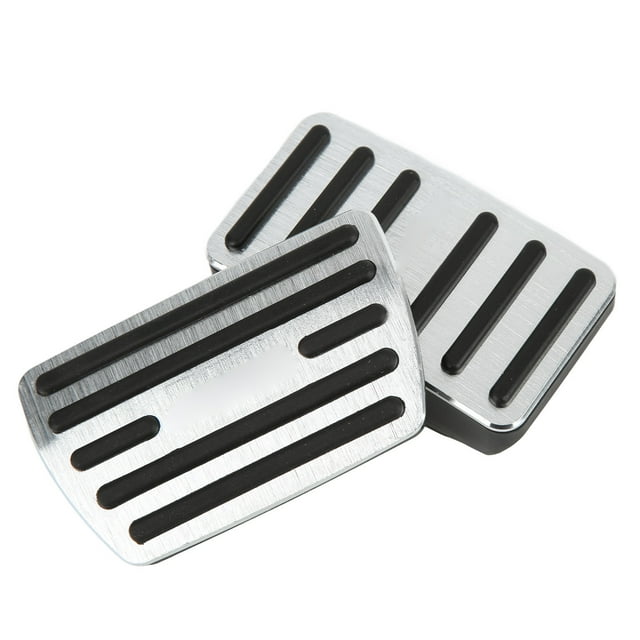 Reposapiés de freno Bling Bling 2 piezas pedal de freno y acelerador aleación de aluminio y caucho