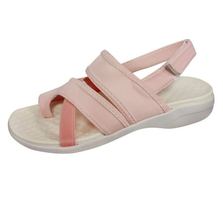 

HGWXX7 Sandals For Women Summer Fashion Thick Wedges Sandals Casual Leisure Breathable Shoes Womens Outdoor Soled Womens Sandals