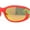 Red - Orange Mirror, variant on Boys Color Mirror T-Rex Dinosaur Print Arm Oval Sport Sunglasses Black - Blue Mirror