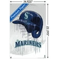 thumbnail image 3 of MLB Seattle Mariners - Drip Helmet 22 Wall Poster with Push Pins, 14.725" x 22.375", 3 of 5
