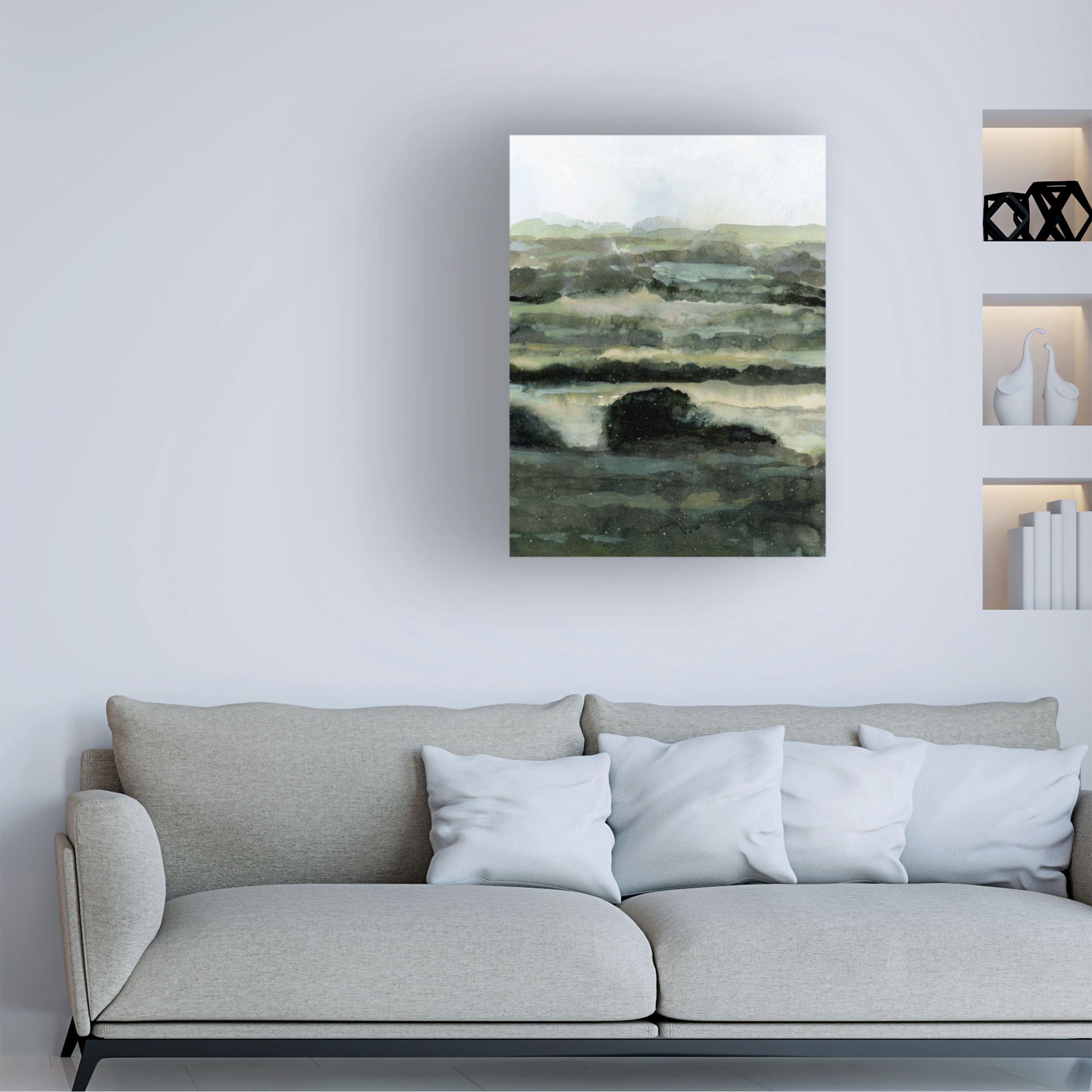 Victoria Barnes 'Distant Ribbons II' Canvas Art