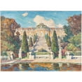 thumbnail image 2 of Wilhelm Blanke 24x19 Gold Ornate Framed and Double Matted Museum Art Print Titled - Castle Sanssouci, 2 of 4