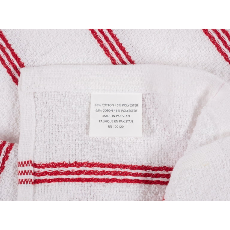 Pantry Piedmont Kitchen Towels (Set of 8, 16x26 inches), 100% Cotton, Ultra  Absorbent Terry Towels - Cherry 