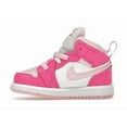 thumbnail image 2 of Jordan Toddler's 1 Mid White Fierce Pink Shoes, from StockX, 2 of 5