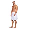 thumbnail image 2 of Turquaz Linen 100% Cotton Men White Terry Velour Cloth Body Wrap, Bath Towel Wrap, 2 of 3