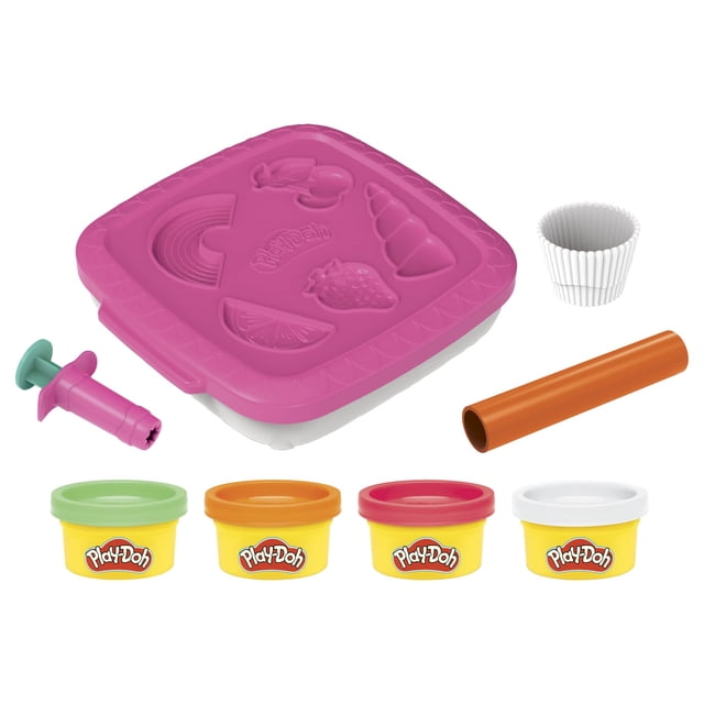 Set de juego Play-Doh Create 'n Go para cupcakes con capacidad de almacenamiento durante más de 3 años