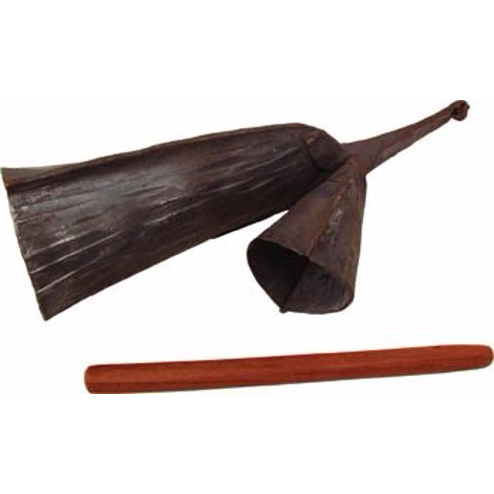 Medium Gankogui ( Agogo Bells), from Ghana, Traditional gankogui