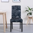 thumbnail image 2 of Printed Dining Room Chair Covers 4 Packs, Stretch Kitchen Slipcovers Removable Washable Parsons Protector for Kitchen,Hotel,Restaurant, Ceremony Universal Size, 2 of 6