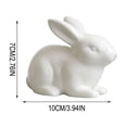 thumbnail image 2 of Mefallenssiah Mini Cute White Living Room Bedroom Desktop Easter Ceramic Home Decor, 2 of 6