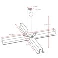 thumbnail image 4 of CorLiving Adaptable Dark Grey Steel T-Shaped Patio Umbrella Stand, 4 of 4