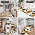 thumbnail image 5 of Black White Cow Pattern Sunflower Kitchen Rugs Sets Of 3,Kitchen Runner Rugs Non Skid Washable,Decorative Kitchen Floor Mats for Kitchen,Sink,Laundry,17"x30"+ 17"x47" + 17"x59", 5 of 6