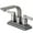 Brushed Nickel, variant on Kingston Brass KB8460NDL NuvoFusion 4 in. Centerset Bathroom Faucet with Push Pop-Up, Matte Black