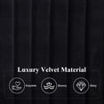 thumbnail image 5 of SHA CERLIN Black Full Size Upholstered Platform Bed Frame with Adjustable Channel Velvet Headboard, 5 of 10