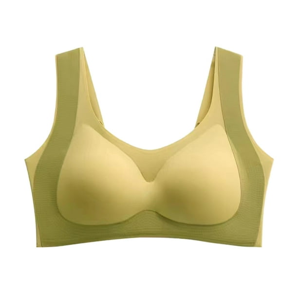 Women's Bra Summer Comfortable Breathable Gathered Adjustable Cute Elegant  Solid Color Bras For Women