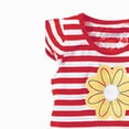 thumbnail image 5 of Kid Girls Summer Outfits Short Sleeve Striped T-Shirt & Pants Casual Clothing Suit Toddler Girl Summer Clothes, 5 of 5