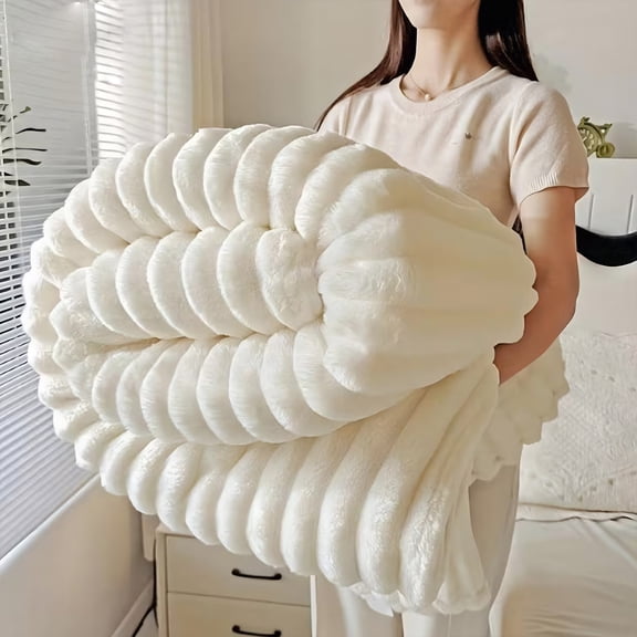 Ultra-soft striped flannel blankets. Dimensions: 70 x 80 inches. They are perfect for draping over beds or sofas, or for use in cars, dorm rooms, while traveling, camping, and as home decor.