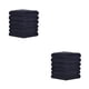 thumbnail image 4 of Eigraketly Muñequeras de poliéster de 6 piezas, a prueba de sudor, de doble capa, lavables, ajustables, flexibles, para deportes, protector de Negro 2piezas, 4 of 6