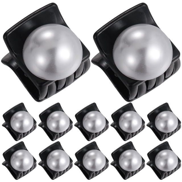 12 mini pinzas para el pelo, pequeñas pinzas con perlas, accesorios para el cabello para mujer.