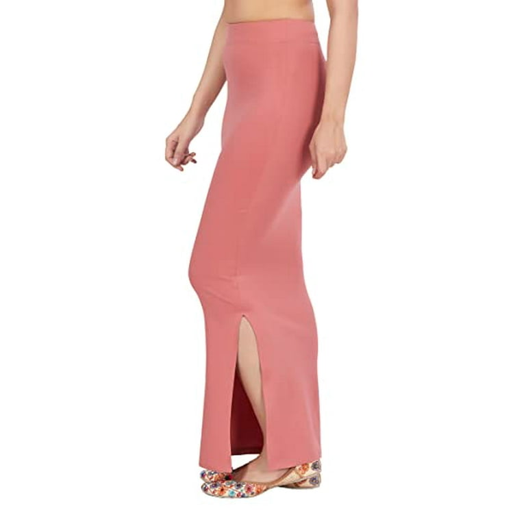 SAI DECORATIVE Women's Lycra Pure Cotton Stretchable Saree Shape wear  Petticoat Color:- Copper & Size:-XL