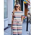 thumbnail image 2 of Ekouaer Jumpsuits for Women Dressy Casual Romper Summer Short Sleeve Vacation Outfits 2026 One Piece Travel Clothes, 2 of 6