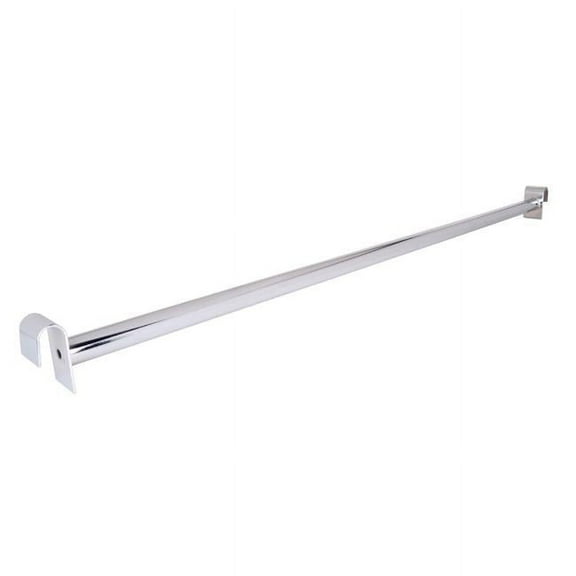 Econoco KHG684 48 in. Straight 1.25 in. Round Tubing Hangrail - Chrome - Pack of 10