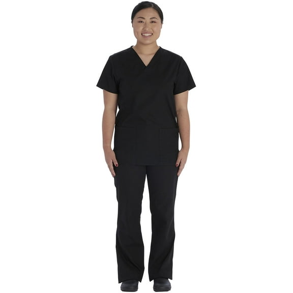 Vital Threads Men and Women Scrubs Set V-Neck Top & Drawstring Pant, VT526C