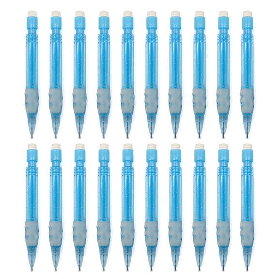 CCOCC 20Pcs Small Mechanical Pencil 0.7Mm Short Automatic Drawing Pencil with Small Eraser for Writing Drawing Sketching