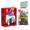 Nintendo Switch OLED Console White with Super Mario 3D World + Bowser’s Fury and Screen Cleaning Cloth