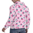 thumbnail image 6 of Fotbe Men's Hoodie with Cherry Strawberry Pattern - Kangaroo Pocket Pullover Hooded Sweatshirt, Perfect for Daily Wear, Travel, and Home-Large, 6 of 7