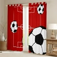 thumbnail image 2 of Manfei Football Soccer Blackout Curtains Set of 2 (52x84 Each) for Teens Boys Girls,Ball Gamer Window Curtains,Sport Theme Curtains and Drapes,Breathable Home Decor, 2 of 6
