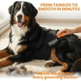 thumbnail image 3 of UYGDUY-Poodle Grooming Comb - Metal Dematting Comb with Long & Short Stainless Steel Teeth for Removing Matted Hair & Knots, Safe and Gentle for Dogs & Cats (Orange), 3 of 4
