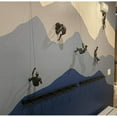 thumbnail image 4 of Colourtree Resin Sculpture Left Hand Climbing Man Wall Sculpture Creative Hand-Finished Wall Art, 4 of 8
