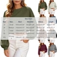 thumbnail image 3 of Women's Plus Size Corduroy Long Sleeve Crew Neck Top Cropped Loose Casual, 3 of 9