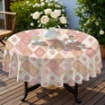 thumbnail image 4 of Pioneer Flower Floral Print Pattern Round Tablecloth 60 X 60 Inch, Wrinkle Resistant Wipeable Table Cloth for Kitchen Dining Picnic Patio Party, 4 of 6