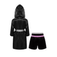 thumbnail image 3 of Yhong Kids Boys Boxing Costume Halloween Boxer Cosplay Dress Up Satin Boxing Robe with Belt and Shorts Set Pink&Silver 14, 3 of 6