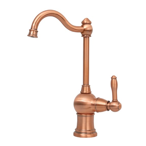 Akicon Single Handle Drinking Water Filter Faucet, Solid Lead-Free Brass Construction, Compatible with Water Dispenser and Water Filtration System Copper
