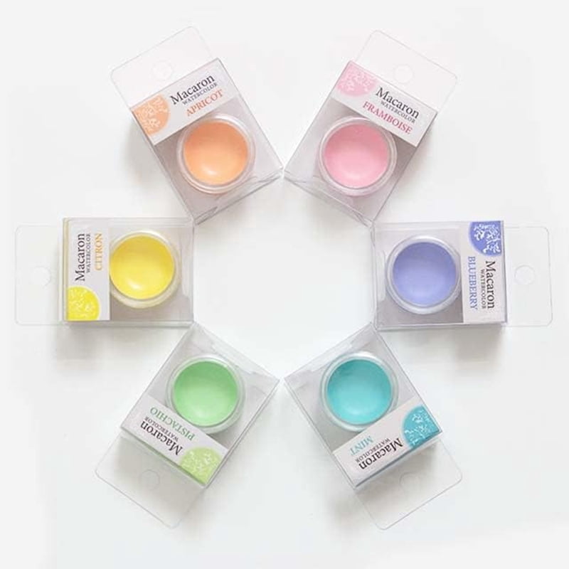 KUSAKABE Solid Watercolor Macaron Color, Set of 6