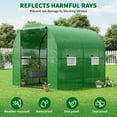 thumbnail image 2 of QinaQin Serre Encastrée Robuste avec Couverture en PE et Ventilation, Vert, 2 of 6