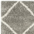 thumbnail image 6 of SAFAVIEH Hudson Amias Geometric Shag Area Rug, Grey/Ivory, 6' x 9', 6 of 12