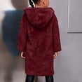 thumbnail image 5 of SHTXOZHI Kids Fuzzy Sherpa Jackets Toddler Boys Girls Plush Warm Coat Warm Outerwear 3-12 Years, 5 of 7