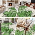 thumbnail image 5 of St. Patrick's Area Rugs 5'x7', Small Throw Rugs for Laundry Room Playroom, Luck Shamrock Eucalyptus Leaves Flowers Beige Indoor Outdoor Rug Non-Slip Low Pile Carpet Runner Reversible Floor Mats, 5 of 8