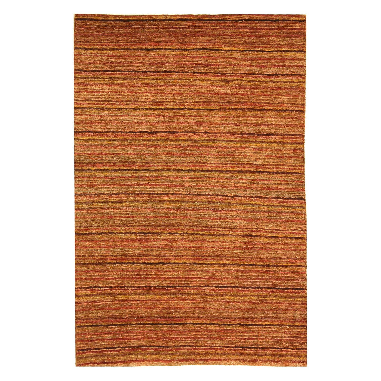 Red Safavieh Organica Collection ORG212A Hand-Knotted Premium Jute Runner Multi 2'6 x 10'