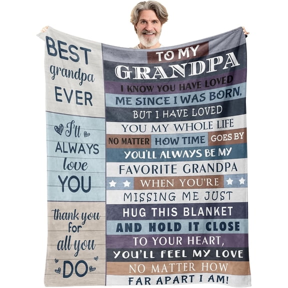 LHSHID Grandpa Gifts Blanket Gifts for Grandpa Grandpa Birthday Gifts Best Grandpa Gifts Grandfather Gift New Grandpa Gifts Blanket 30x40in