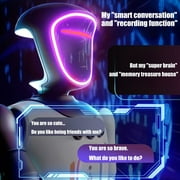 Interactive Robot Toy Talking Robot Programmable Robot with Voice Response Gesture Control and Action Sequences Rechargeable Home Companion Robot for STEM Learning and Entertainment